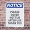 Signmission Please Cover Hot Tub After Use Thank You, 10 in W x Rectangle, Plastic OS-2PACK-NS-P-1014-V-17359 - alternate 4